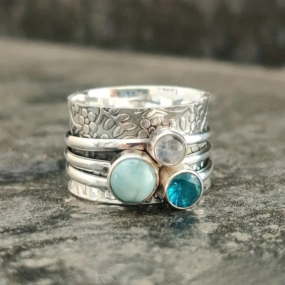 Authentic Blue Gemstone Band
