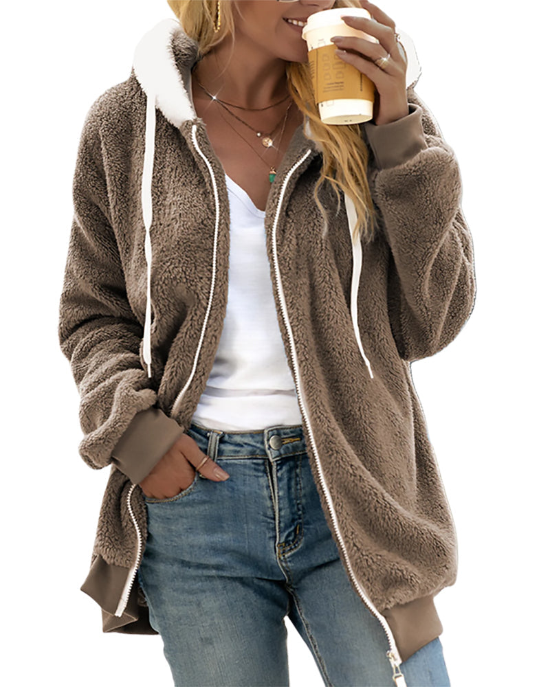 Theresa - Cozy Fleece Zip Hoodie for Everyday Wear
