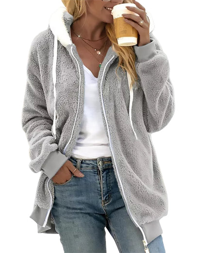 Theresa - Cozy Fleece Zip Hoodie for Everyday Wear