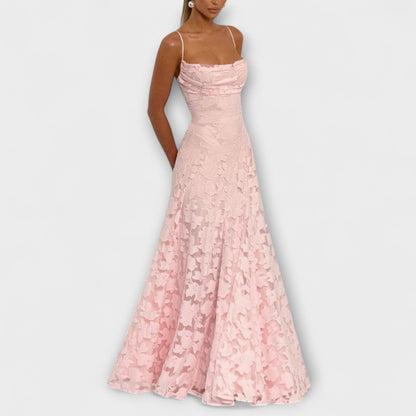 Floral Lace Maxi Dress for Special Occasions
