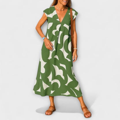 Linae – V-Neck Dress for Any Occasion