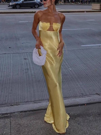 Wedding Guest Dress with Cut-Out Detail