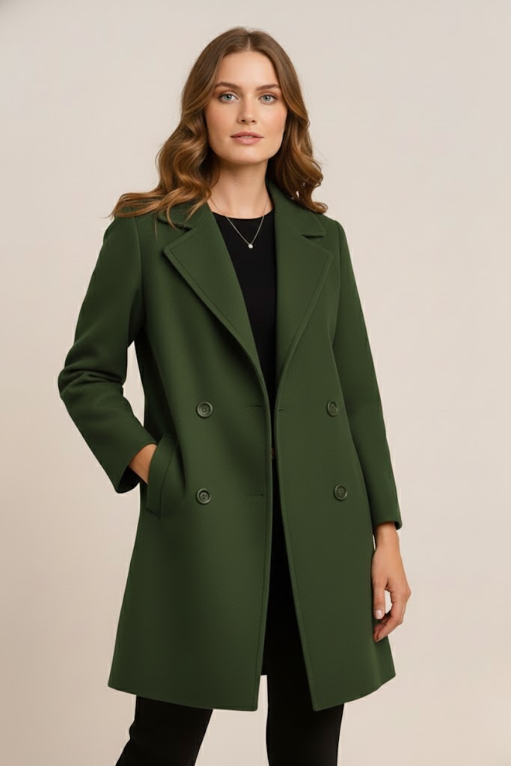 Chic Women's Long Coat with Wide Lapels for Any Occasion