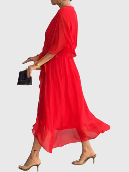 Bethany | Chic Evening Dress in Soft Fabric