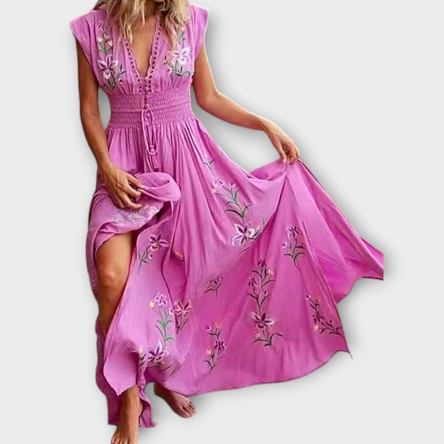 Felizia – Boho Dress with Intricate Embroidery for Festivals