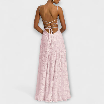Chic Jacquard Maxi Dress for Special Occasions