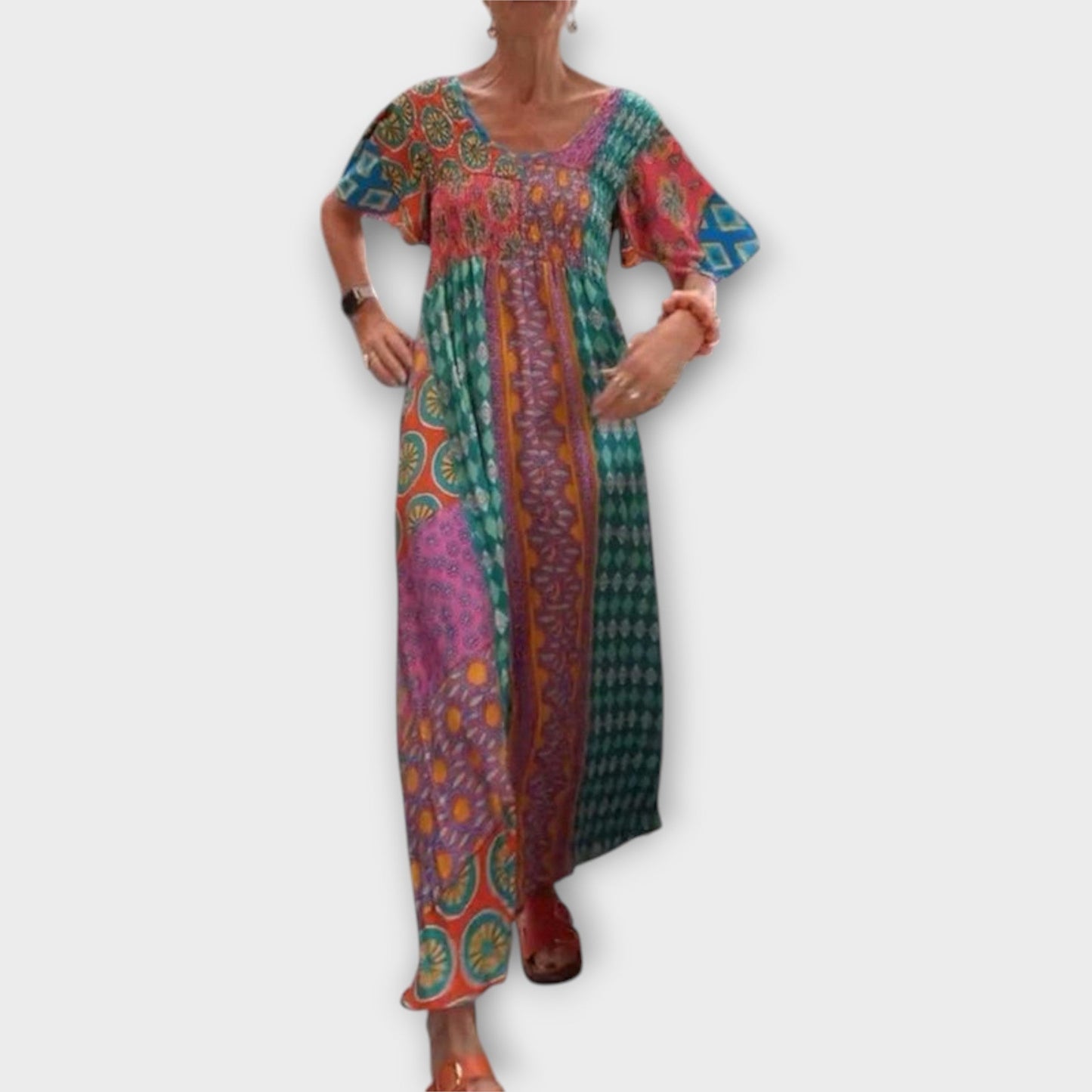 Melania - Colorful Boho Dress for Any Occasion