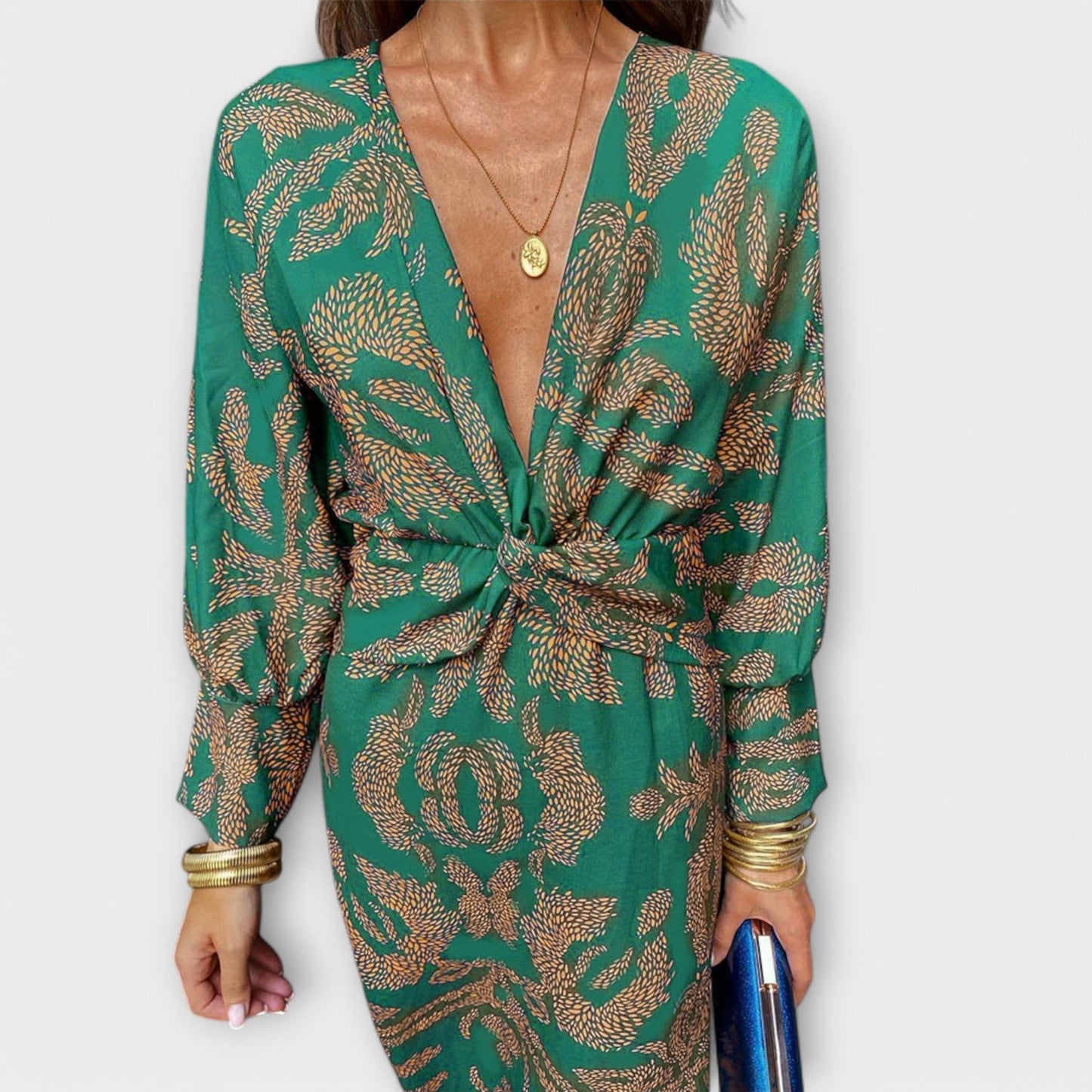Oriana - Chic Long Sleeve Dress for Any Occasion