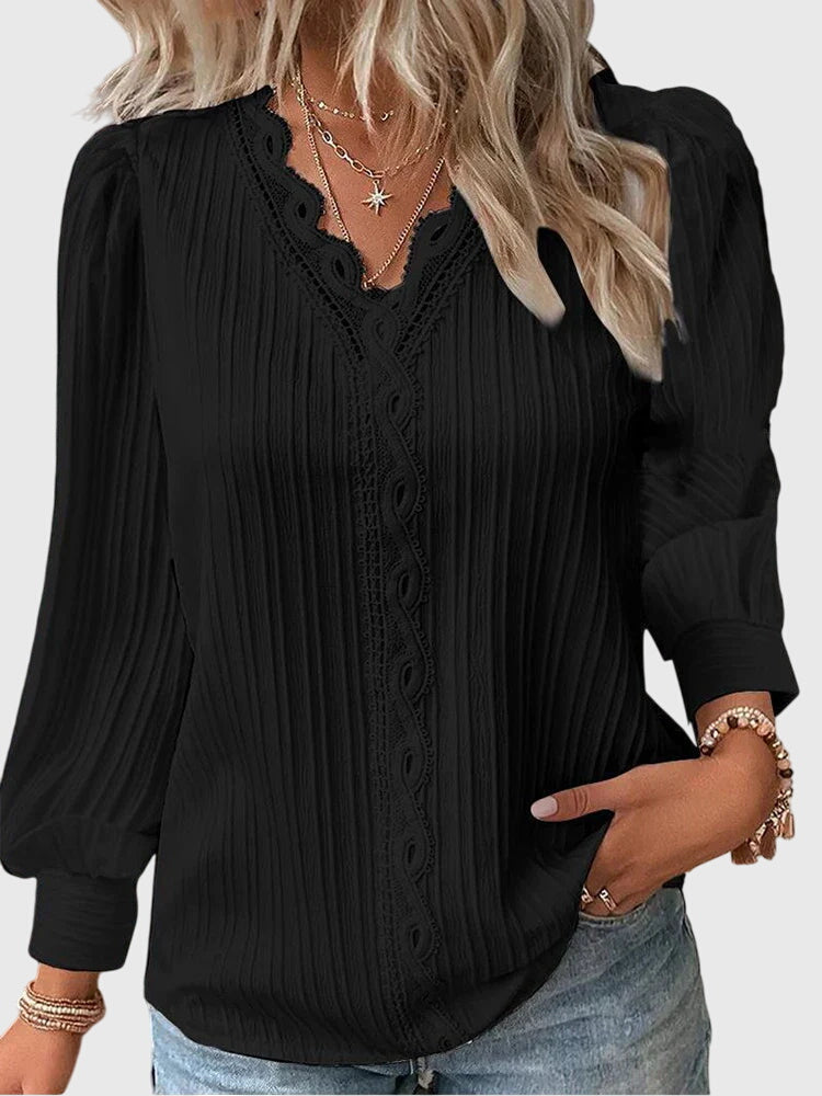 Andrea™ | Chic Pullover Blouse for Any Occasion