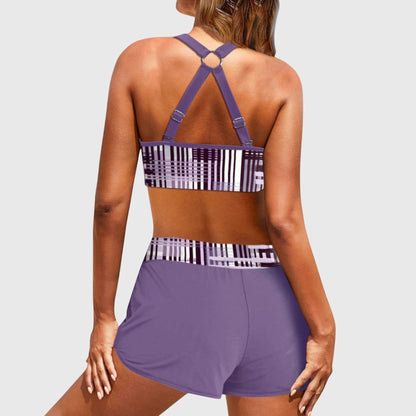 Janelle - Ribbed High-Waisted Swimwear for Beach Days