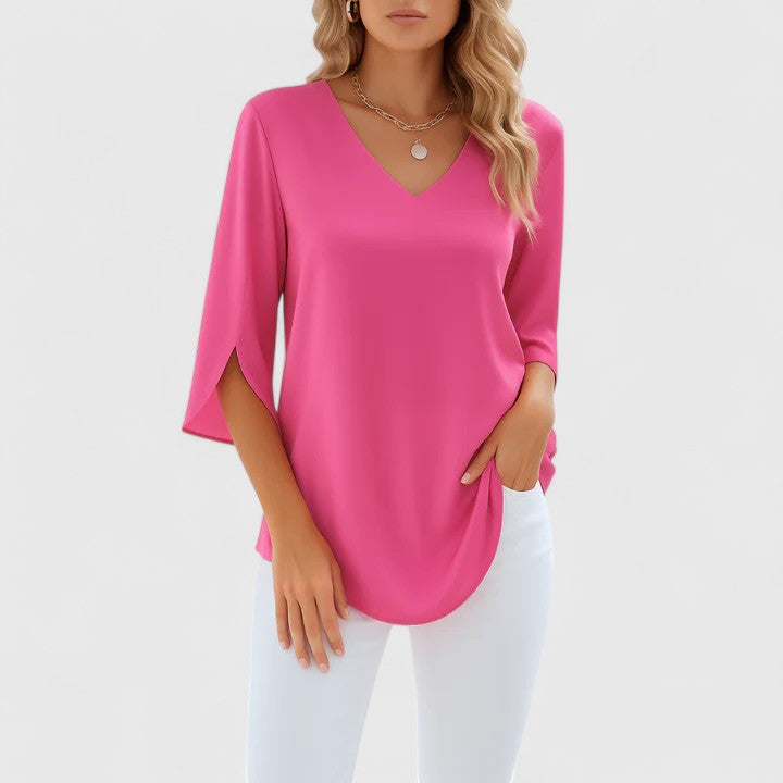 Violetta™ | Chic V-Neck Top for Any Occasion