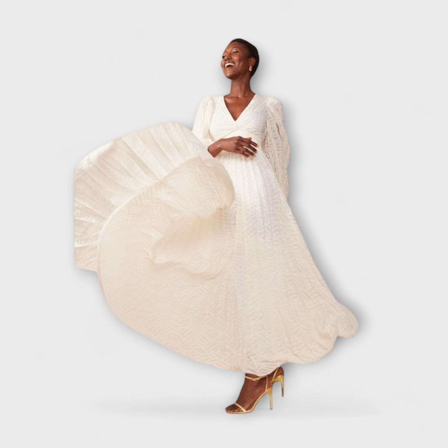 Elsa Cream Maxi Dress – Ideal for Summer Events