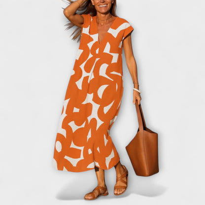 Linae – V-Neck Dress for Any Occasion