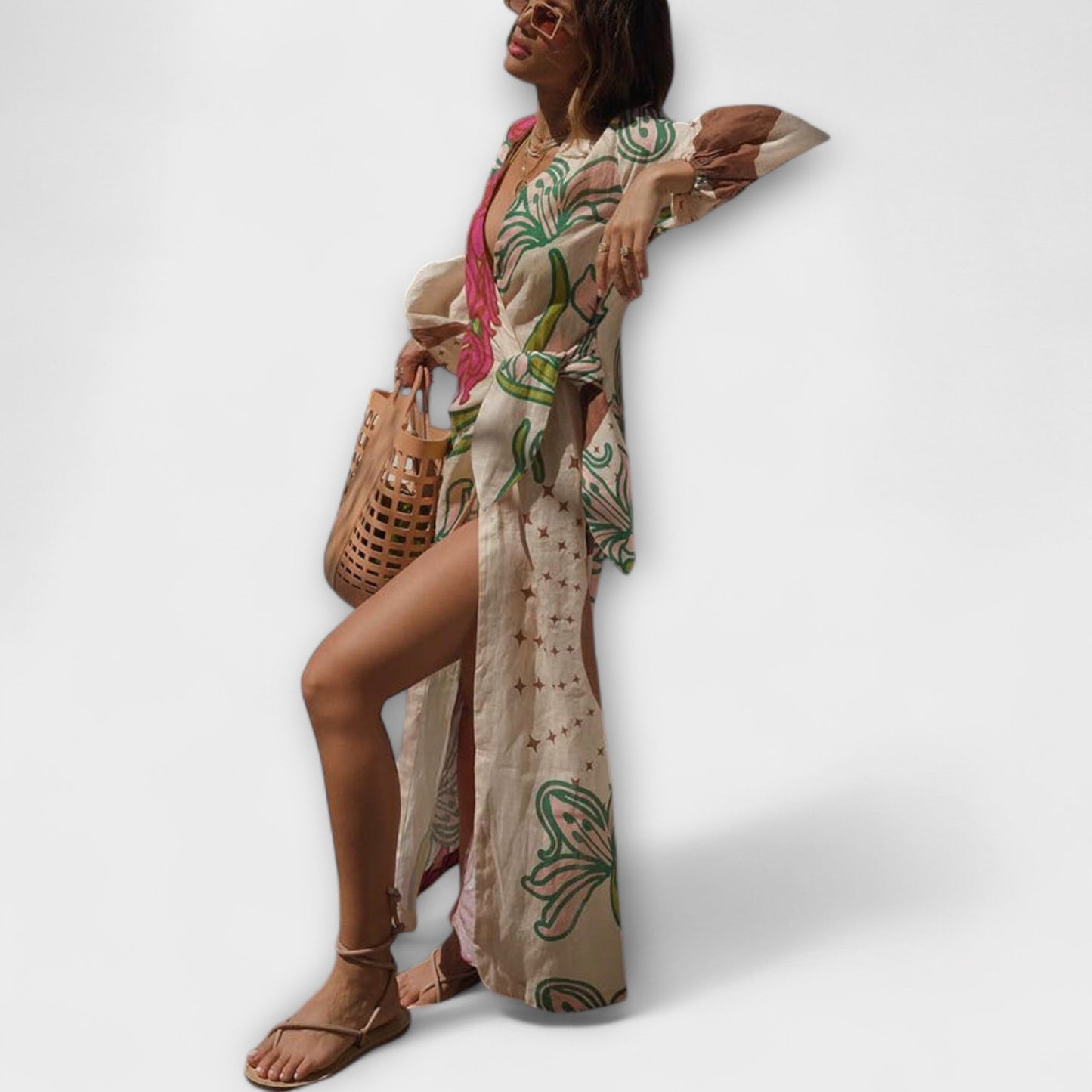 Tracey - Stylish Tie Maxi Dress for Any Occasion