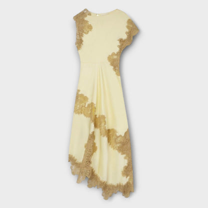 Margaret - Satin and Lace Maxi Dress for Special Occasions