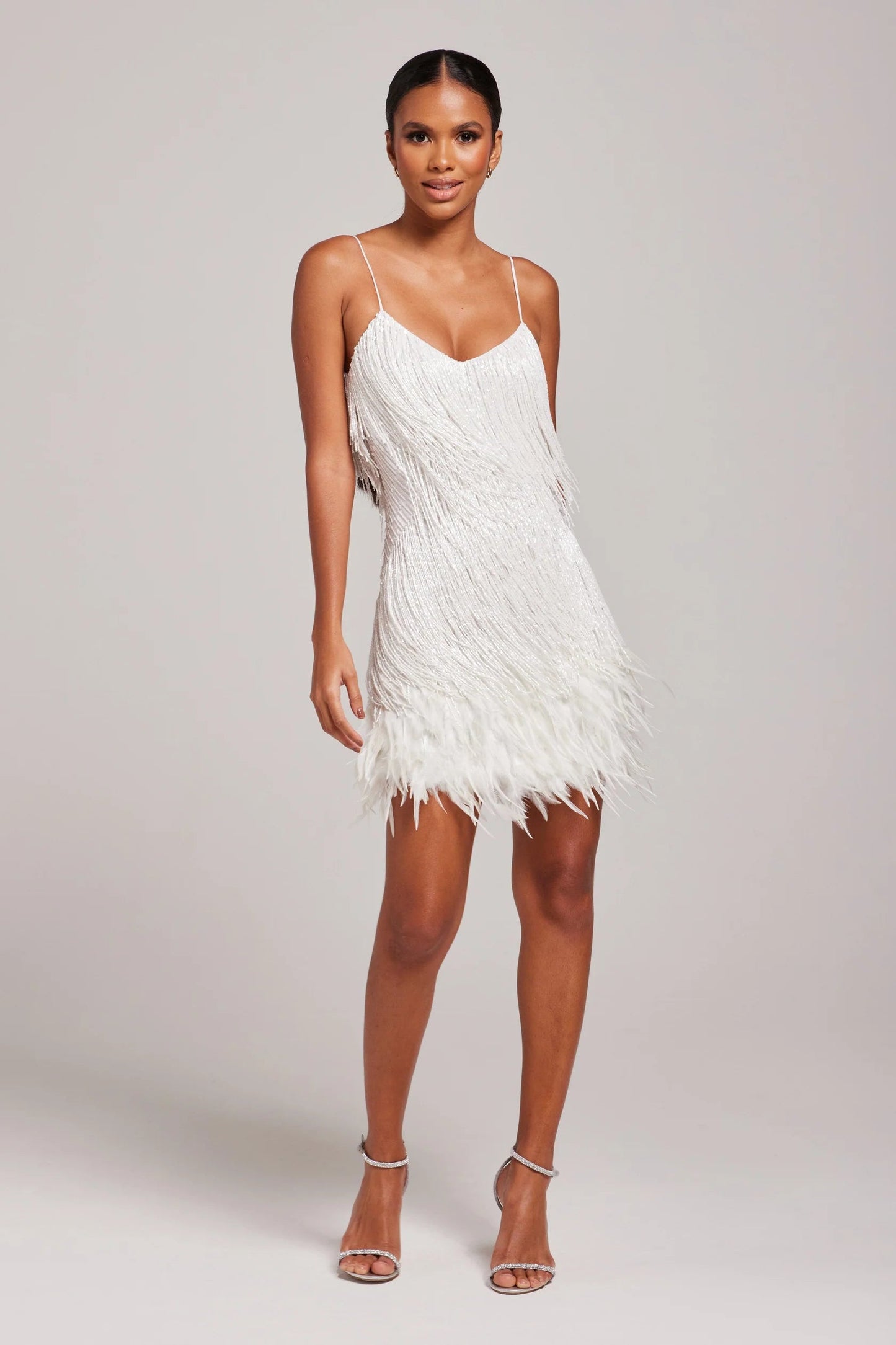 Margaret | Women's Fringe Feather Cocktail Dress for Events