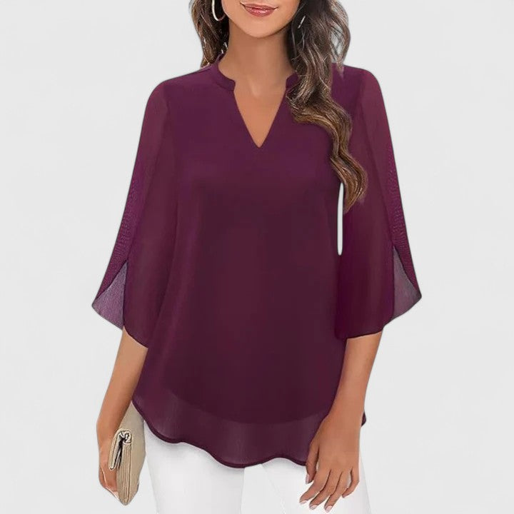 Chic Blouse for Office and Evening Wear
