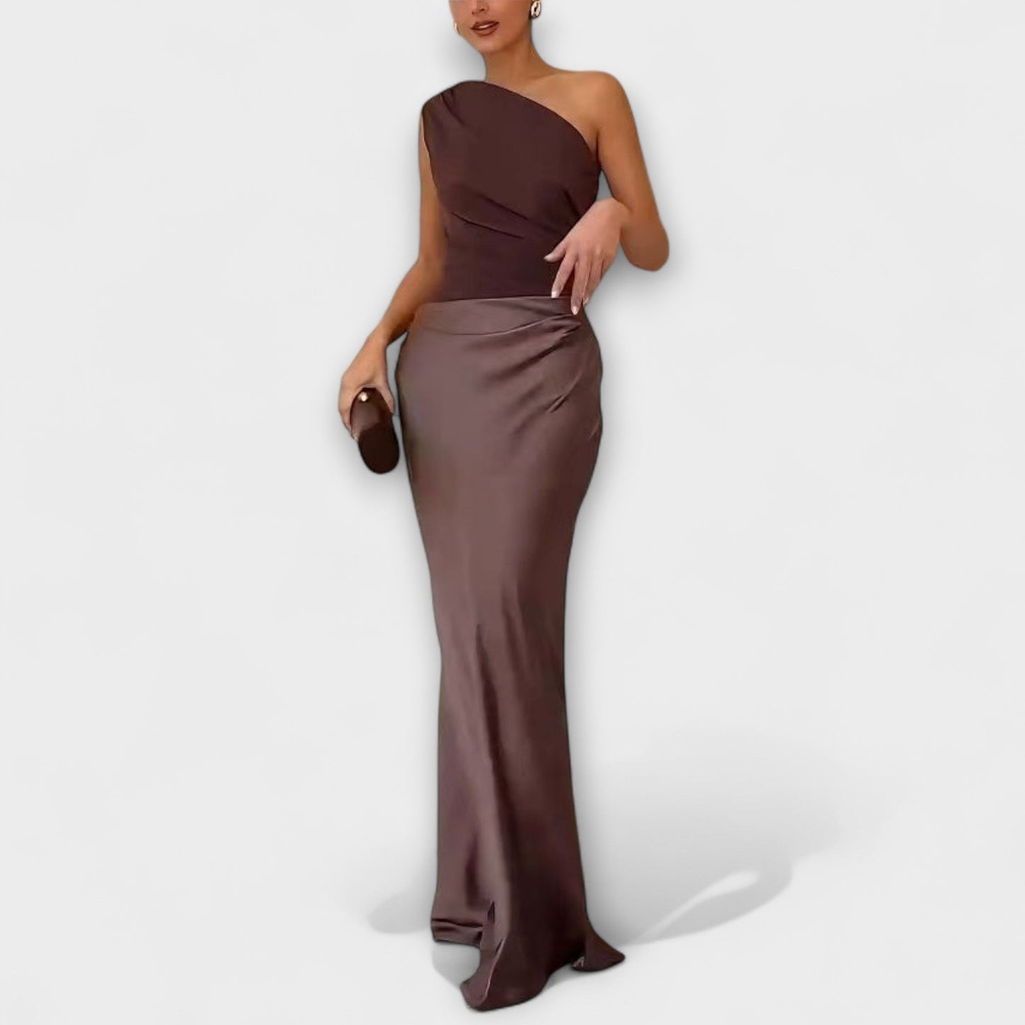 Chic One-Shoulder Pleated Prom Dress for Special Occasions