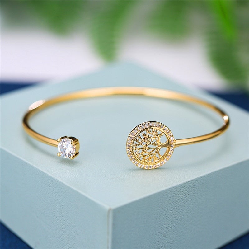 Flexible Life Tree Bangle