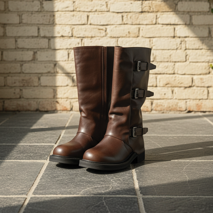 Charlotte - Retro Knee-High Fashion Boots for All Occasions