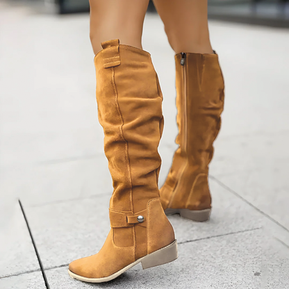 Sadie - Stylish Suede Knee-High Boots for Chic Occasions