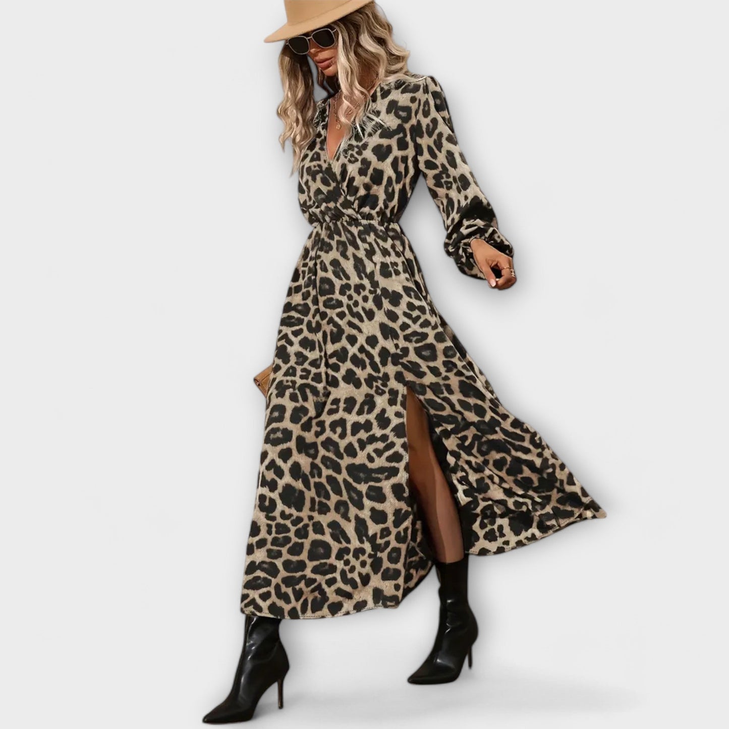 Chic Leopard Print Dress for Day or Night