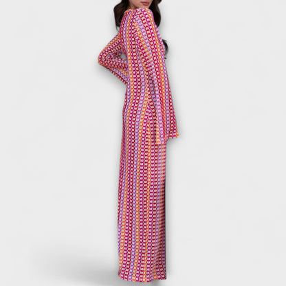 Elina V-Neck Maxi Dress for Summer Getaways