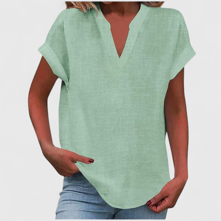 Xavinah | Chic V-Neck Blouse for Everyday Wear