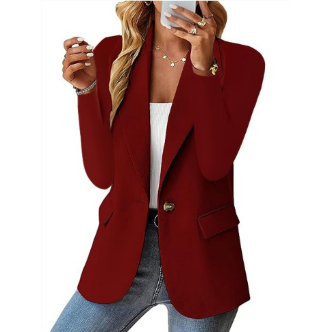 Jill - Tailored Single-Button Blazer for Work & Events