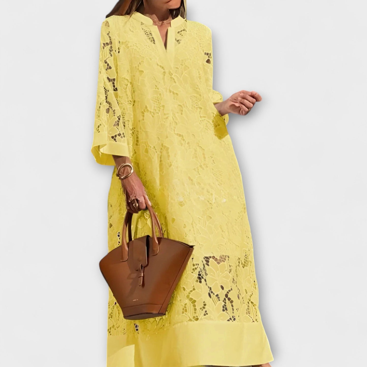 Valmere Dahlia Floral Embroidered Dress for Special Occasions