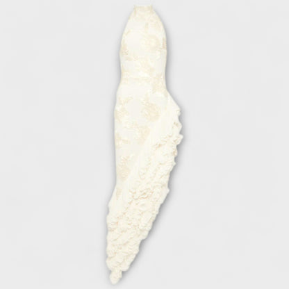 Karen - Floral Appliqué Maxi Dress for Special Occasions