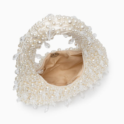Chic Pearl Bead Top-Handle Handbag for Any Occasion
