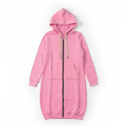 Bonnie - Cozy Longline Zip Hoodie for Everyday Style
