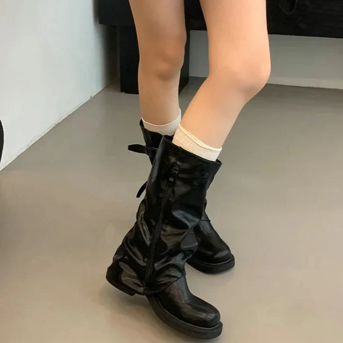 Charlotte - Retro Knee-High Fashion Boots for All Occasions
