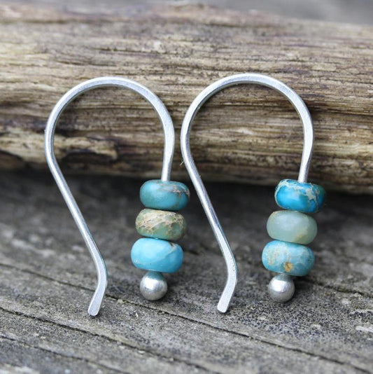 Yuna - Retro Turquoise Dangle Earrings