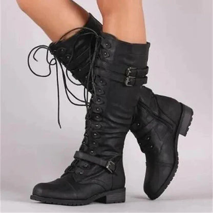 Kennedy - Vintage Lace-Up Ankle Boots for Stylish Occasions