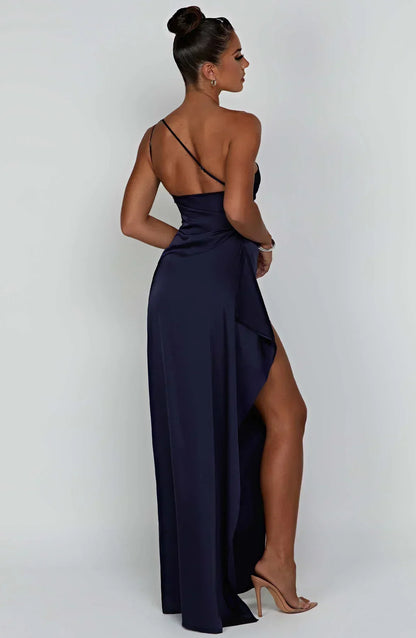 Chic Asymmetric Maxi Dress for Evening Wear