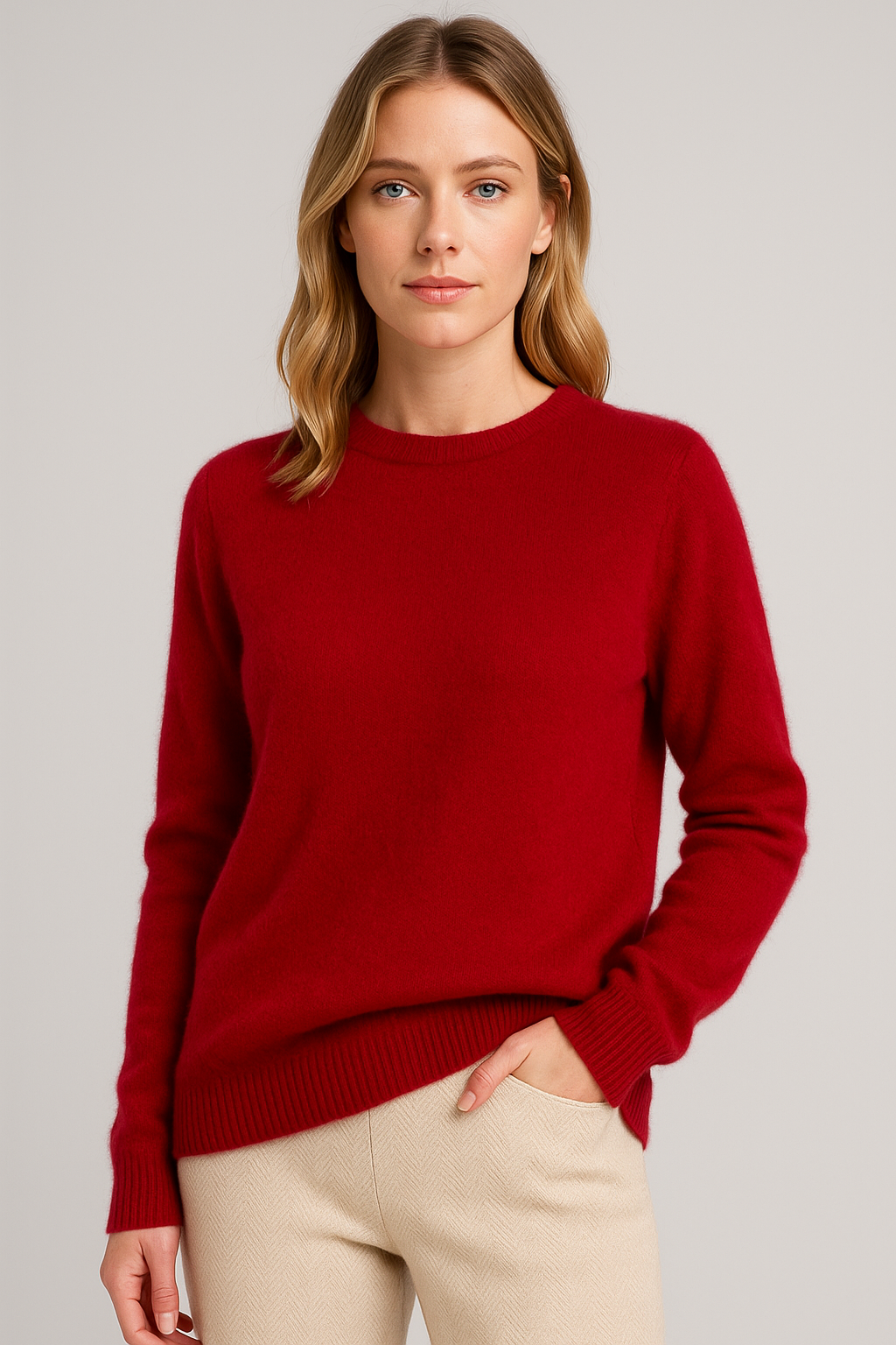 Women’s Classic Crew Neck Knit Sweater for All Occasions