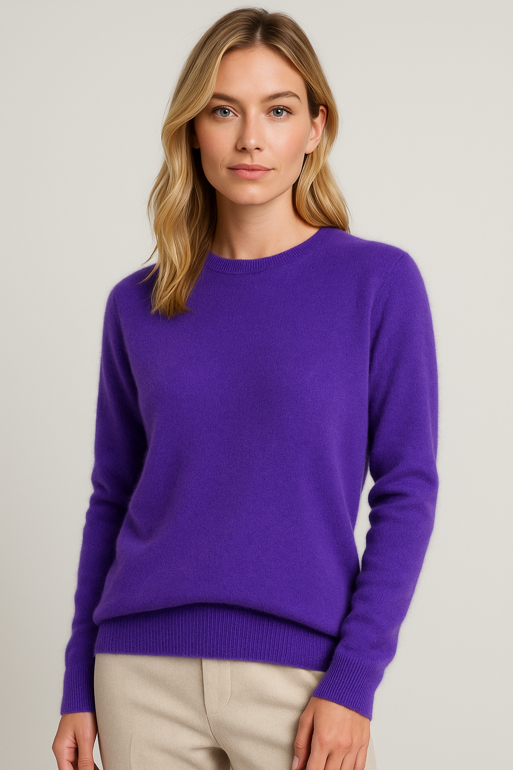 Women’s Classic Crew Neck Knit Sweater for All Occasions
