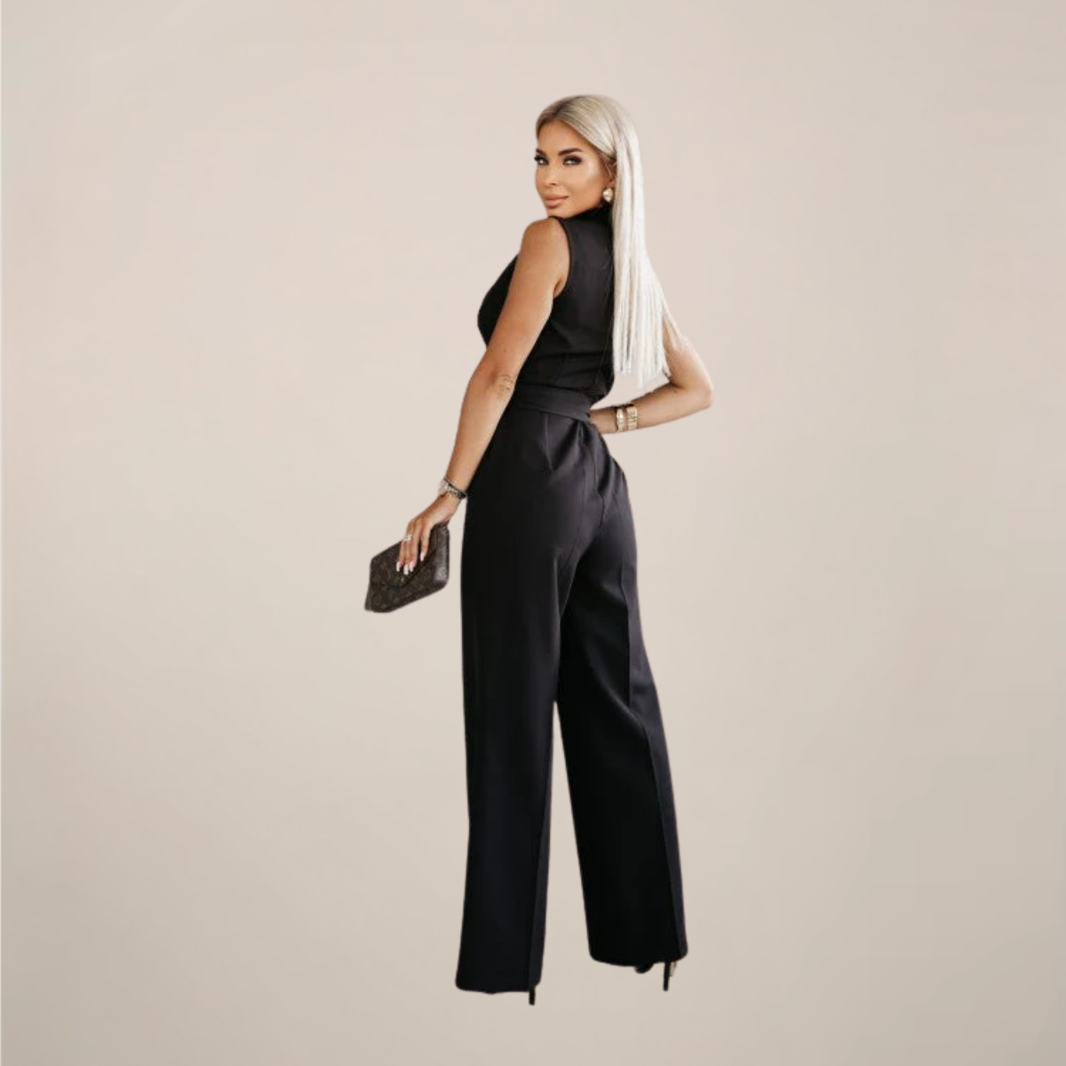 Chic Sleeveless Wide-Leg Jumpsuit for Any Occasion