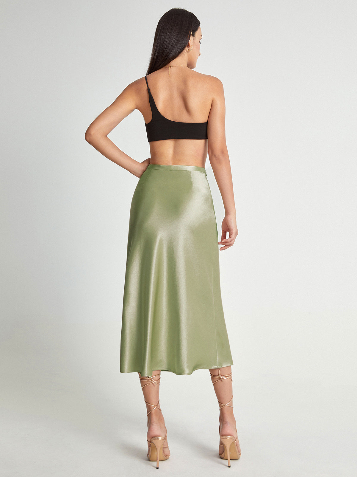 Chic High Waist Midi Skirt for Summer Wear