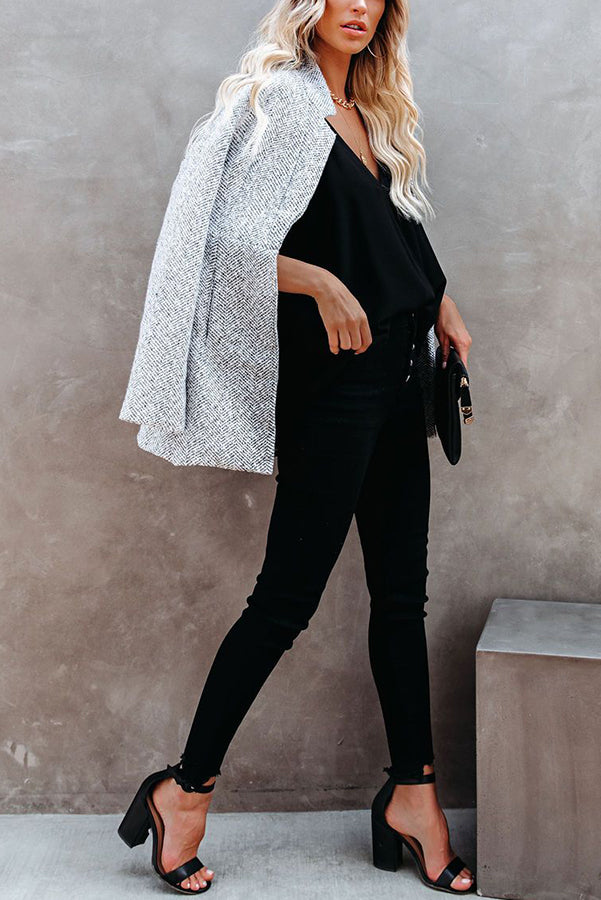 Women's Longline Coat in Light Grey – Chic Outerwear for Any Occasion