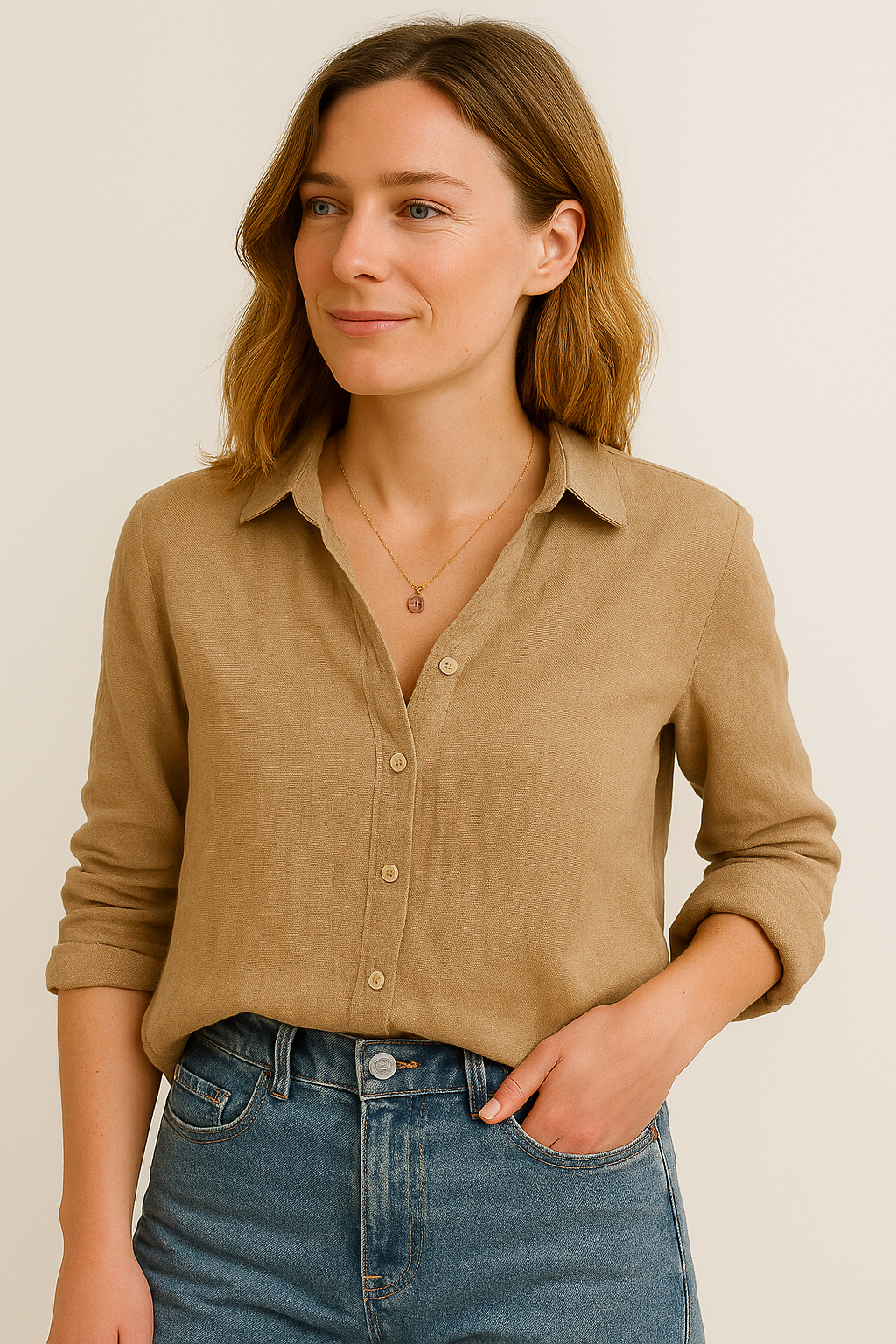 Chic Long Sleeve Blouse with Revere Collar for Every Occasion