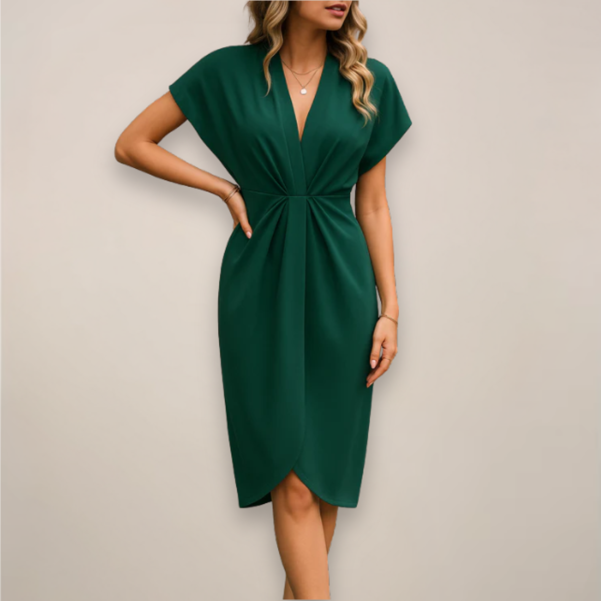 Chic Midi Wrap Dress for Every Event