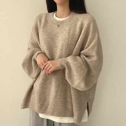 Cozy Women's Oversized Knit Sweater for Everyday Wear