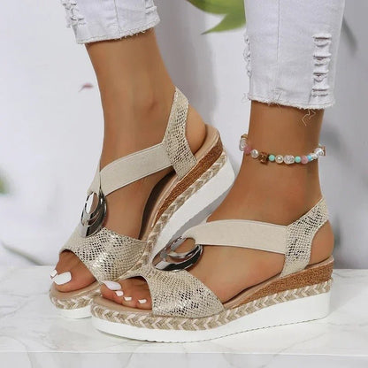 Chic Women's Platform Wedge Sandals for Summer Events