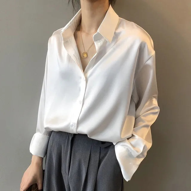 Women’s Satin Blouse - Chic Style for Any Occasion