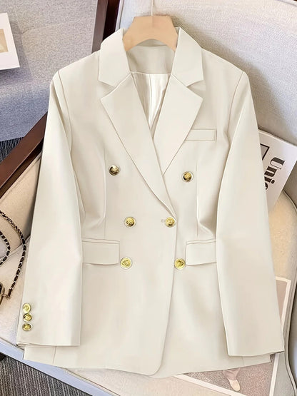 Women's Double-Breasted Blazer for All-Season Events
