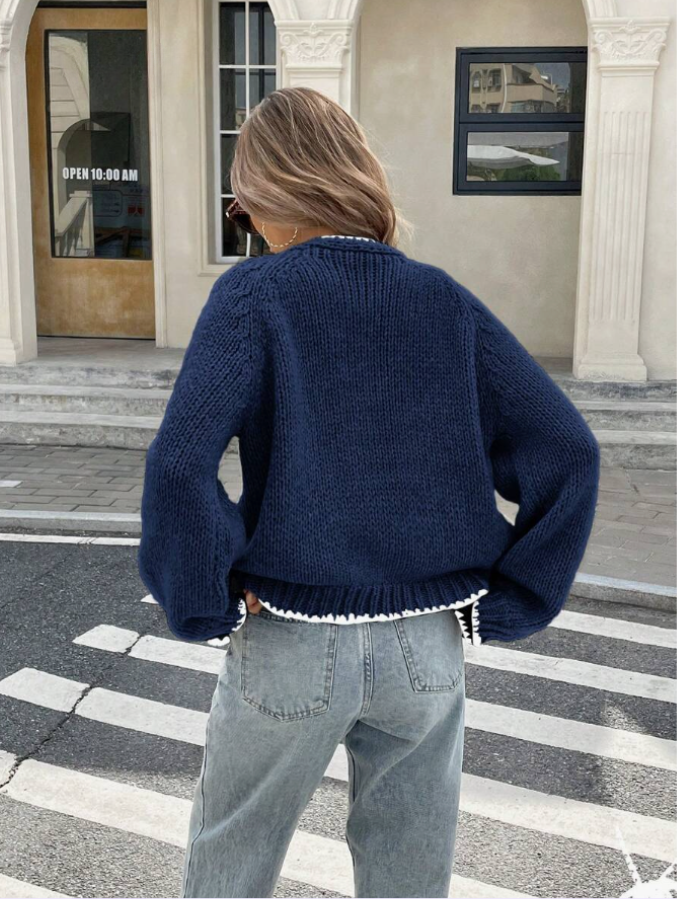 Chic Cropped Knit Cardigan for Everyday Wear