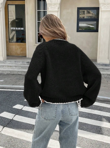 Chic Cropped Knit Cardigan for Everyday Wear